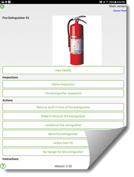 Fire Extinguisher Inspection App