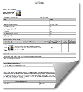 EHS Inspection Report