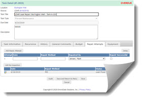 Leak Repair Tracking Software