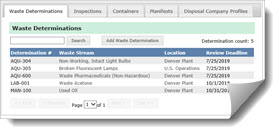 Waste Determination Software